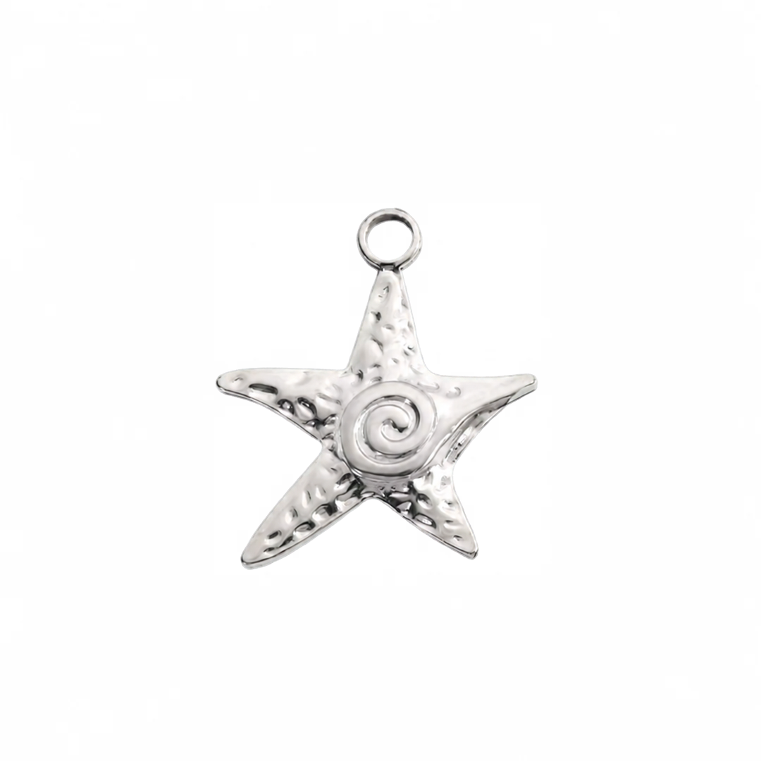 Silver Starfish Charm