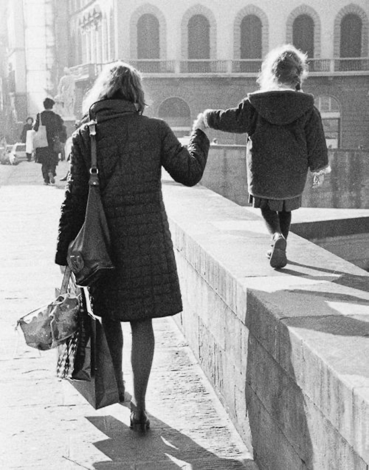 A mother and daughter